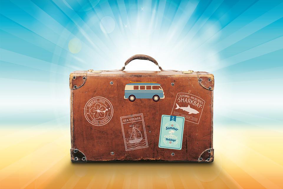 valise départ en voyage